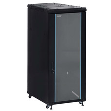 PHASAK Armario Rack 19" Phasak Pro 42U  800x800 Montado (Incluye: 2 bandejas de 19? + Regleta electrica 19? + Juego de ruedas +  Ventilacion)